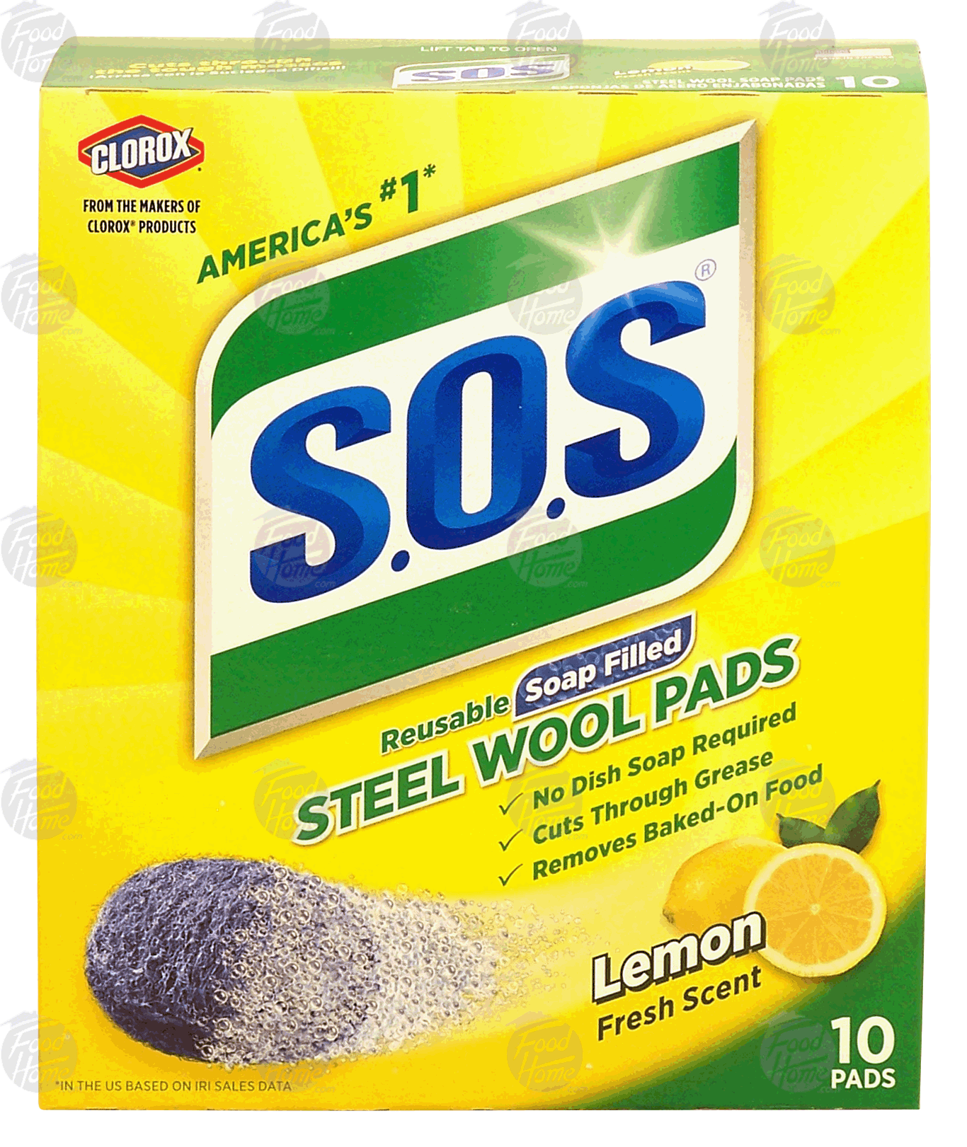 S.O.S.  lemon scent steel wool soap pads Full-Size Picture